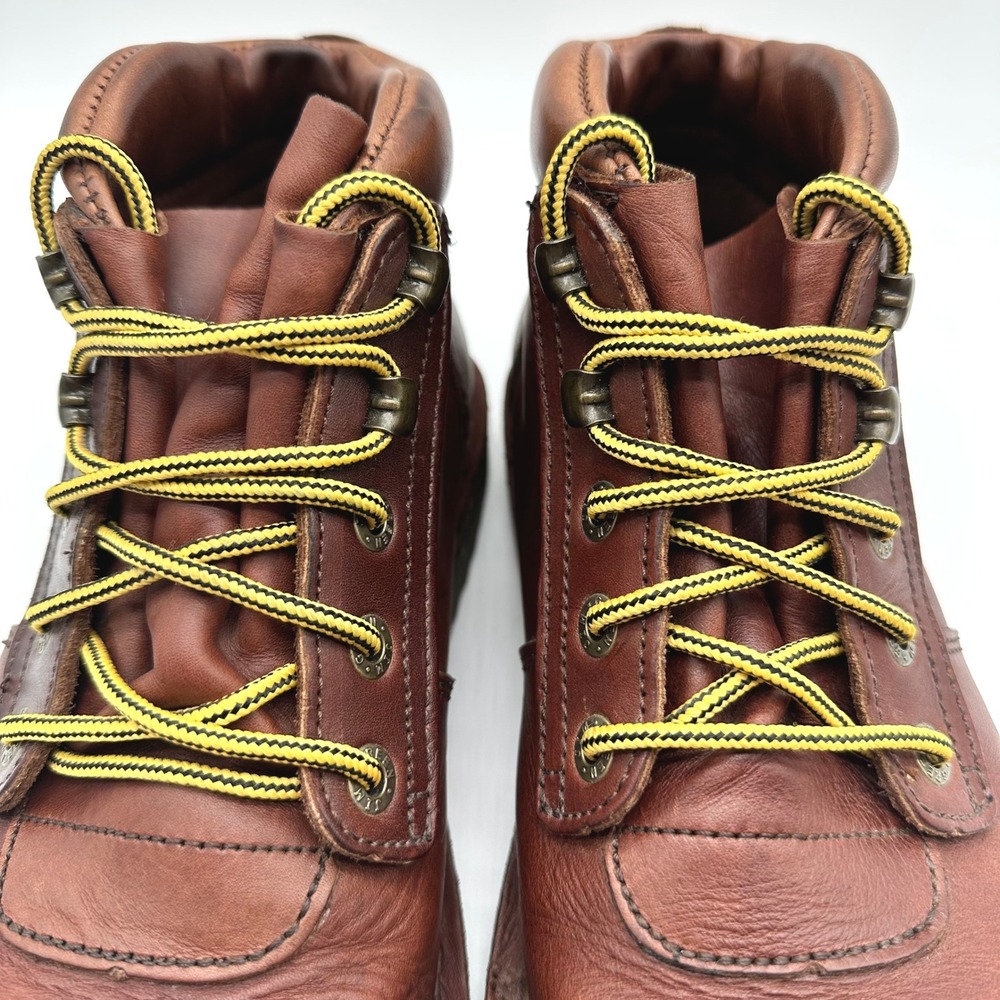 Jim Green African Ranger Boots Bronco Brown Leather Cap Toe Hiking US 9.5 UK 8.5 - Picture 5 of 12